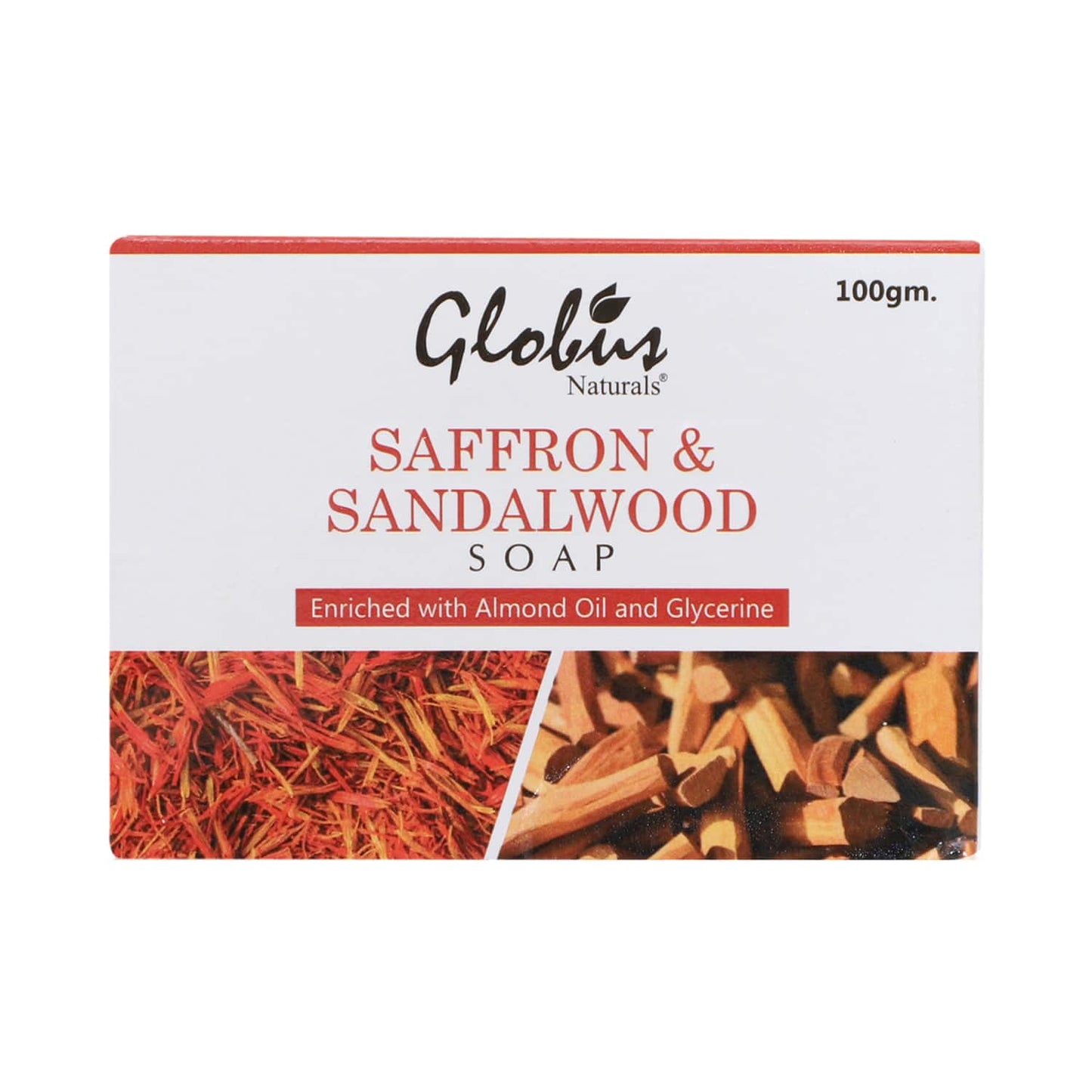 Globus Naturals Saffron & Sandalwood Soap (100g)