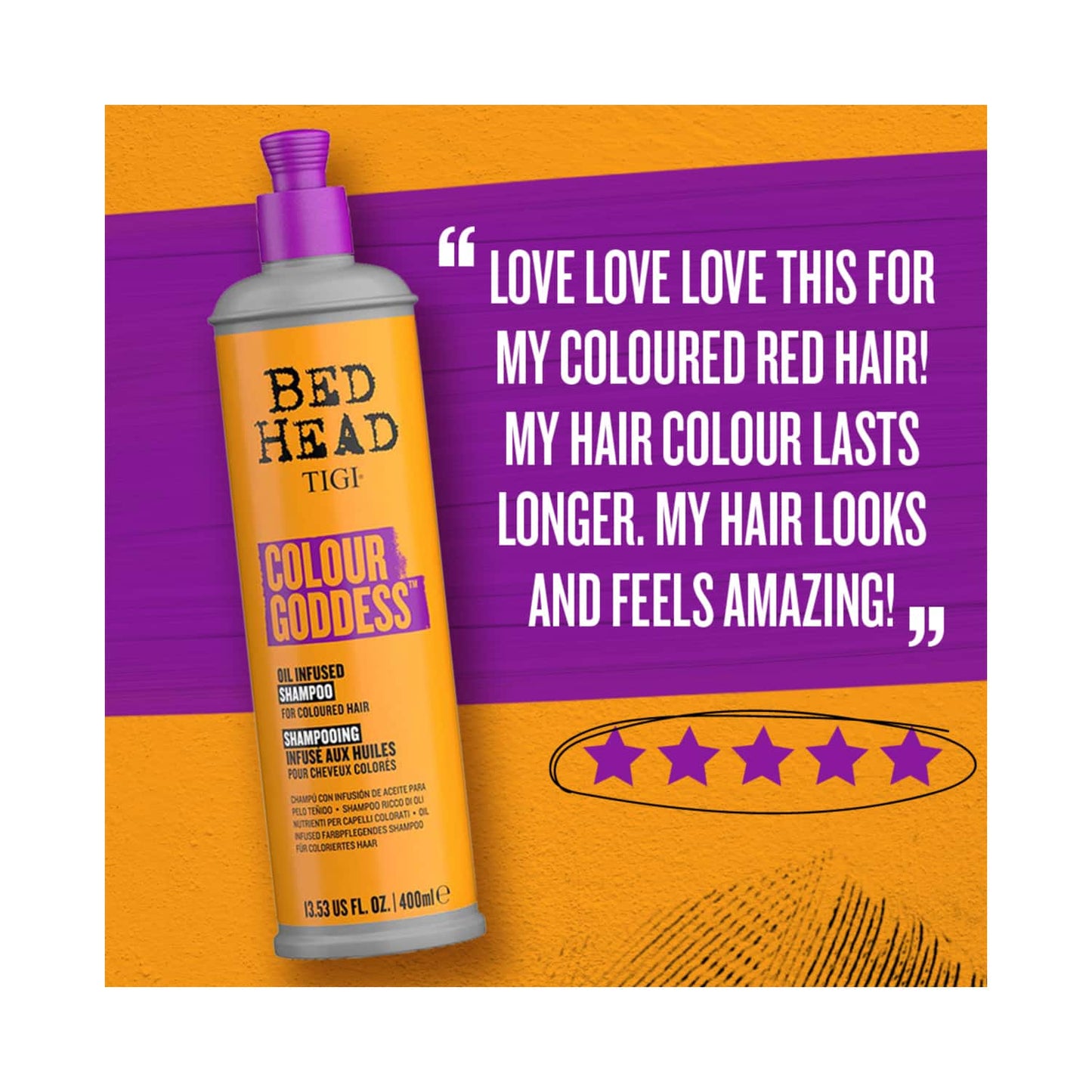 TIGI Bed Head Color Goddess Oil Infused Shampoo For Colored Hair (400ml)