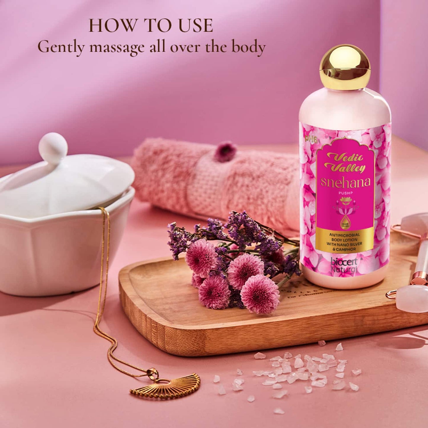 Vedic Valley Pushp Natural Body Lotion - (300ml)