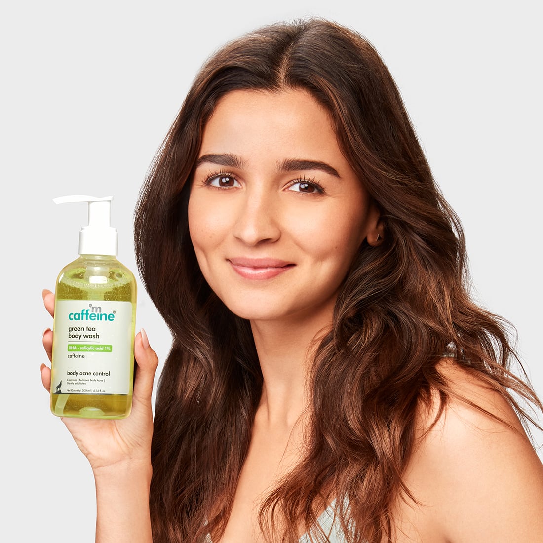 mCaffeine Green Tea Body Wash with Bha Salicylic Acid 1% (200ml)