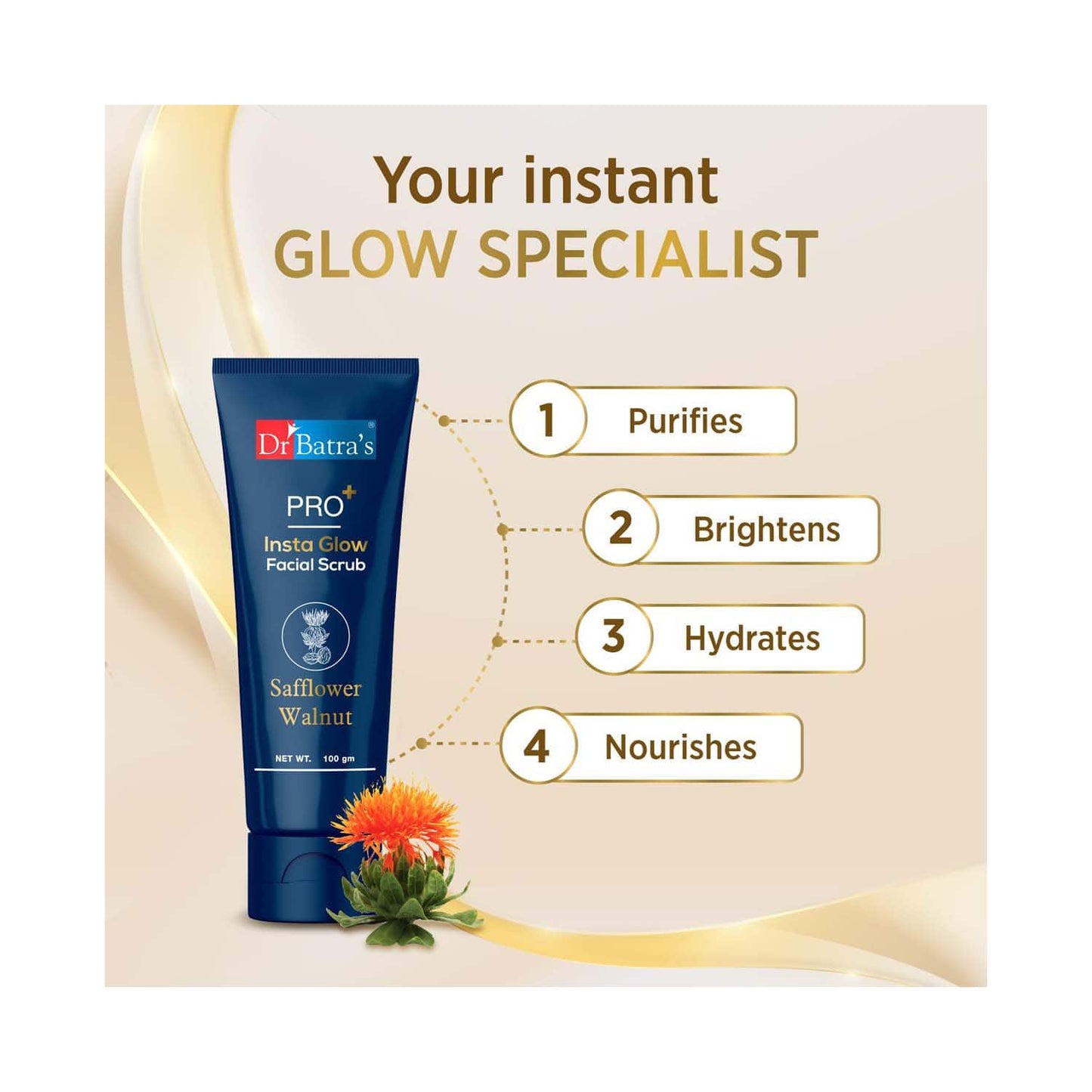 Dr Batra's Pro Insta Glow Facial Scrub (100g)