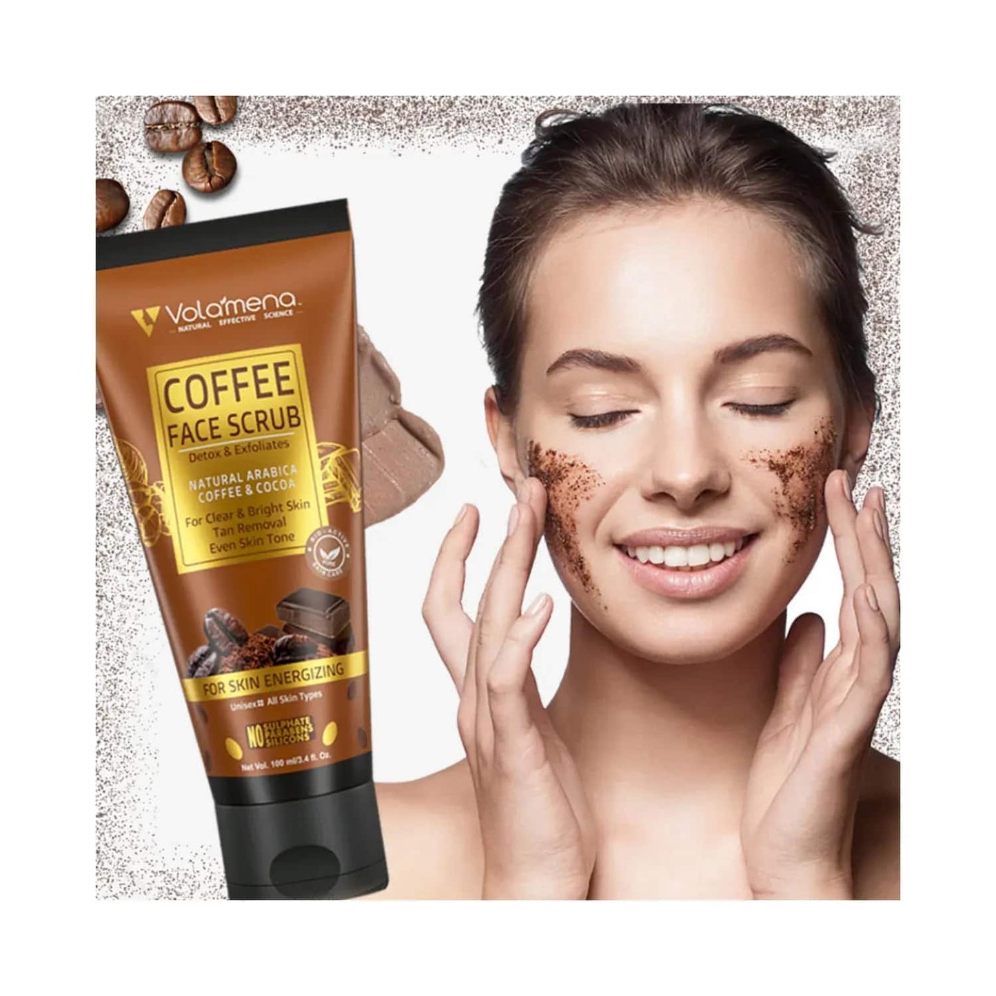 Volamena Coffee Detox Face Scrub (100ml)