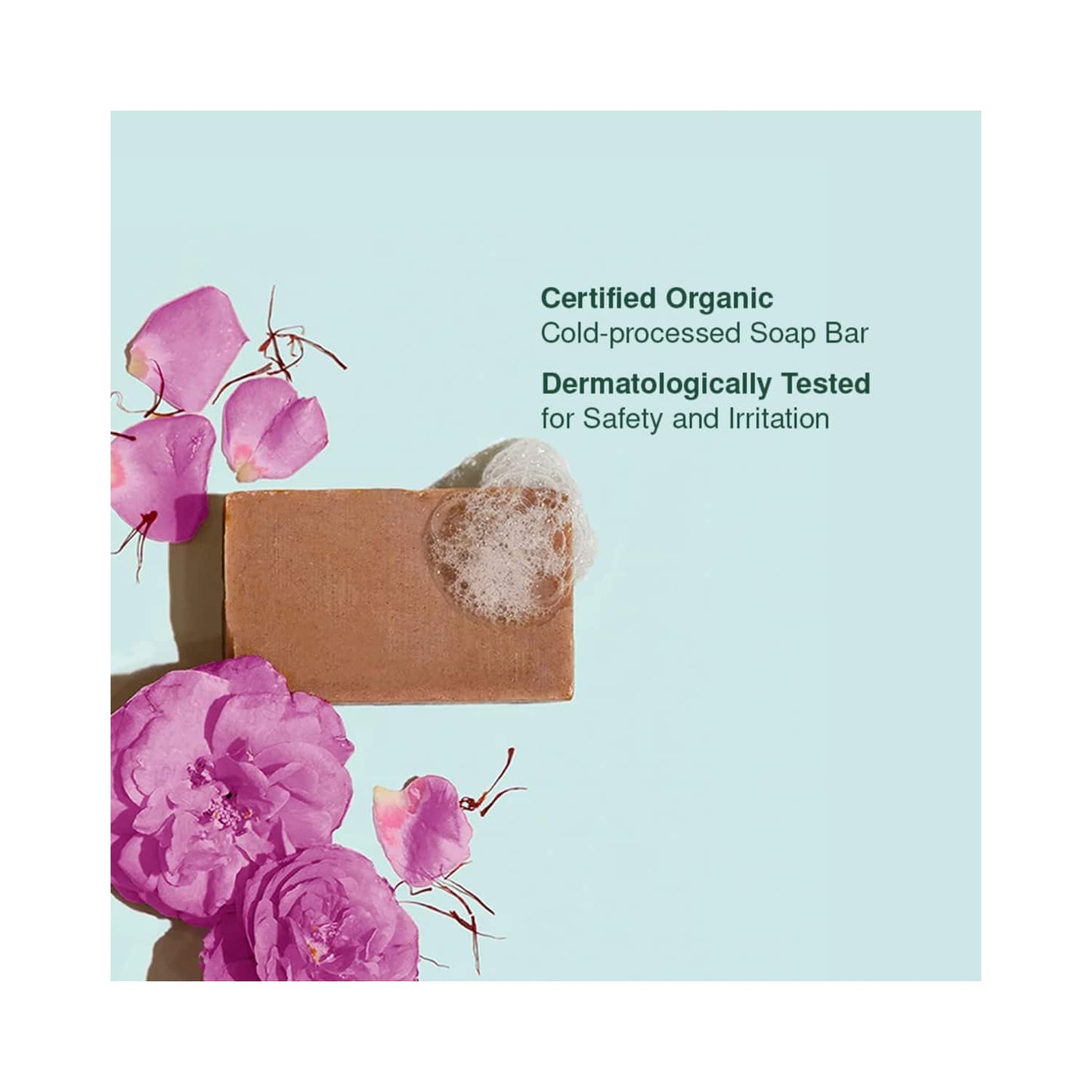 Juicy Chemistry Damask Rose Geranium & Saffron Soap (100g)