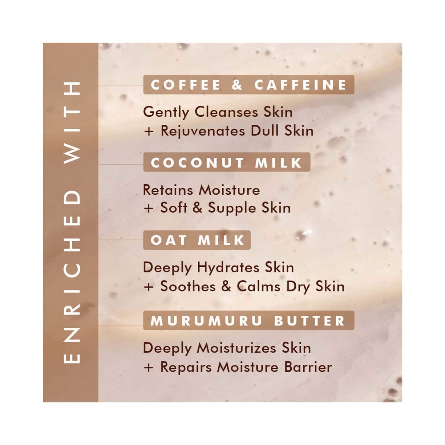 mCaffeine Milky Brew Coffee Body Wash Tube (200ml)