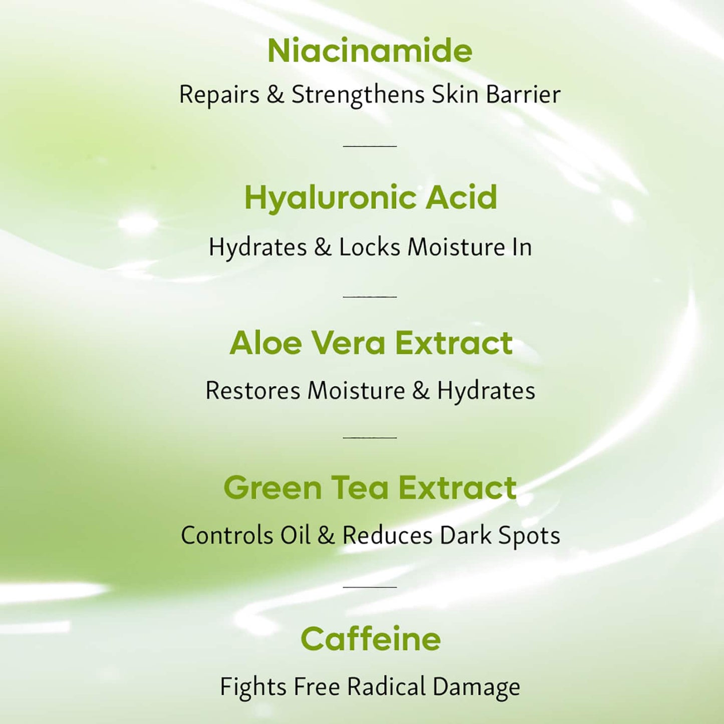 mCaffeine Green Tea Oil-Free Moisturizer with Niacinamide 5% (50ml)