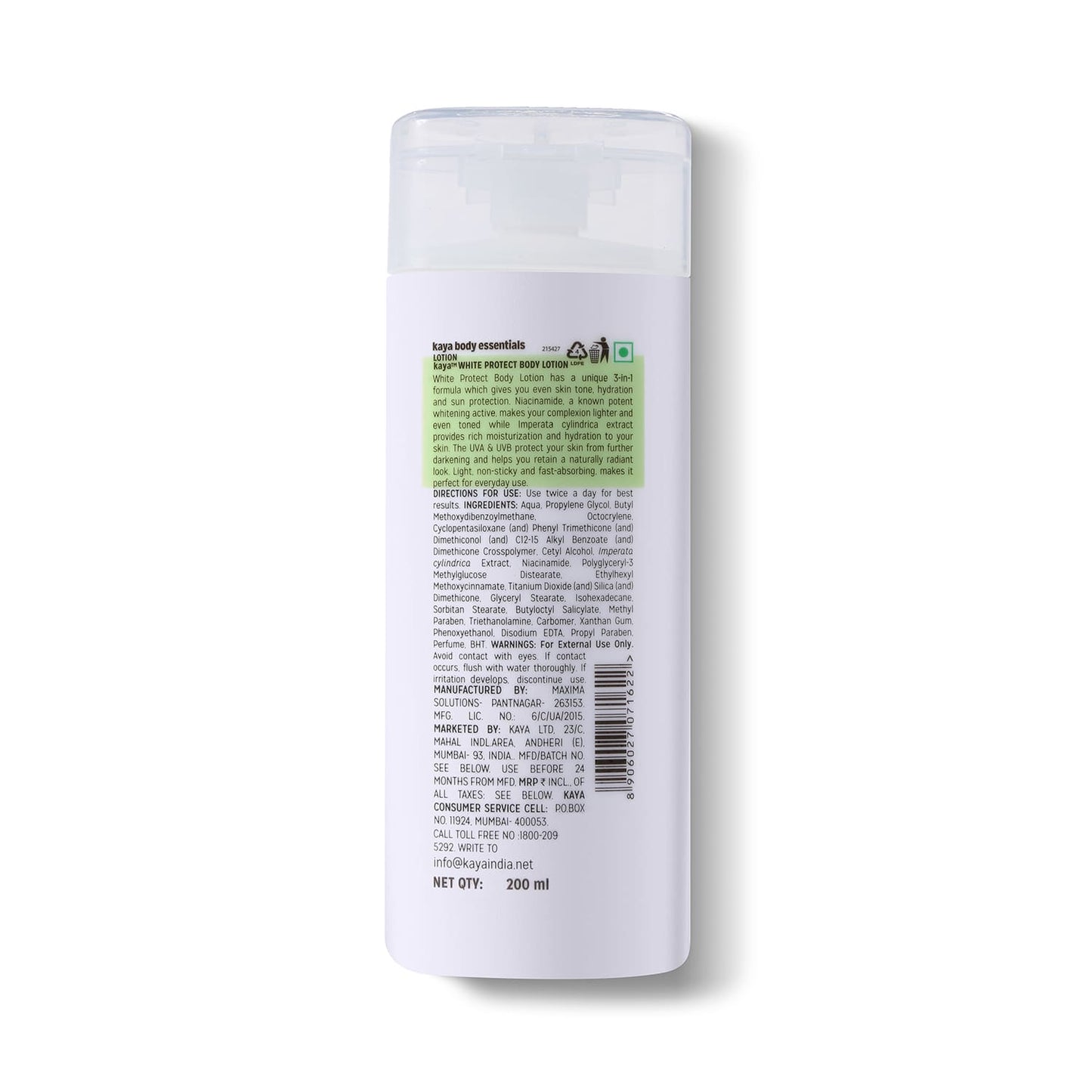 KAYA White Protect Body Lotion - (200ml)