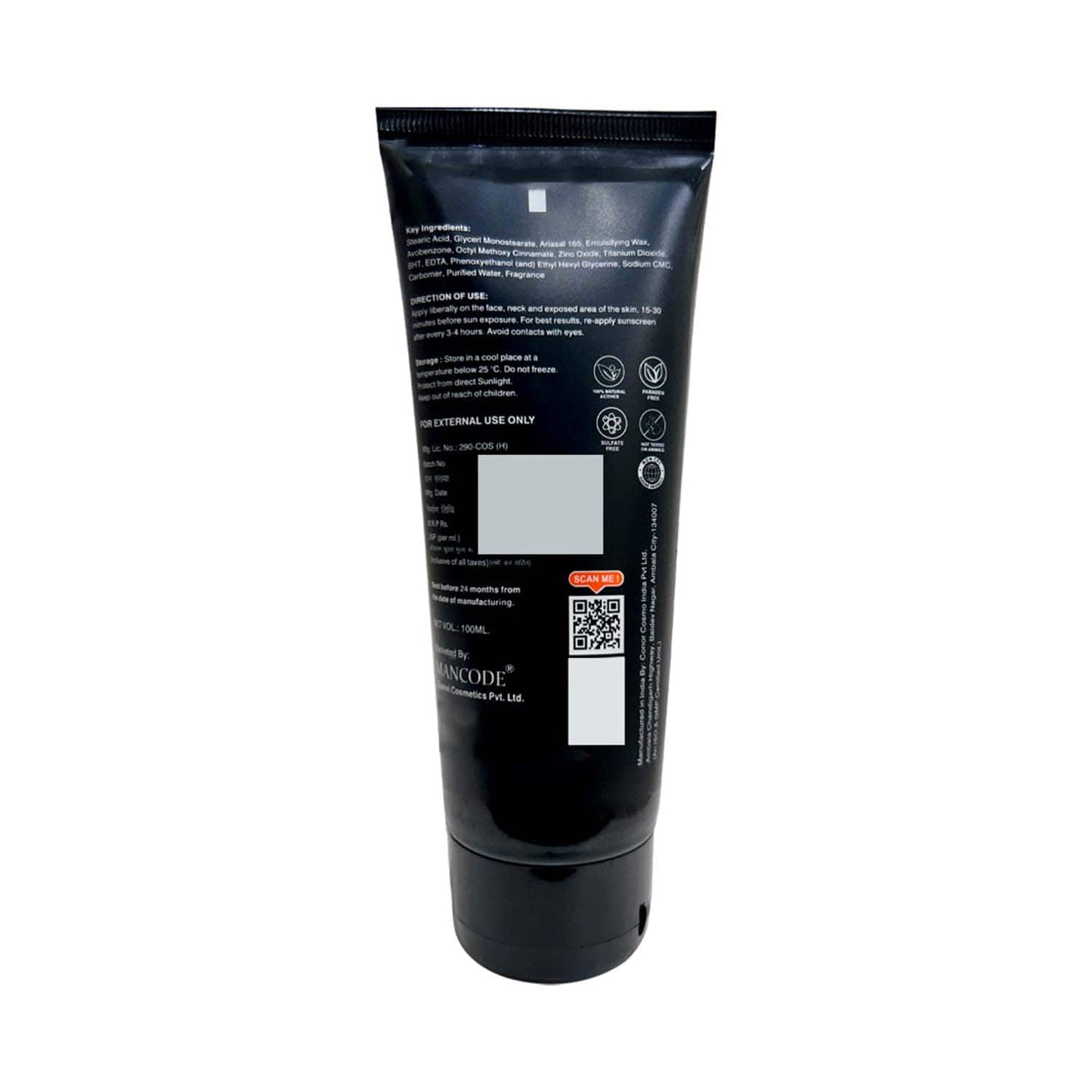 Mancode SPF 50+ Sunscreen Lotion (100 ml)
