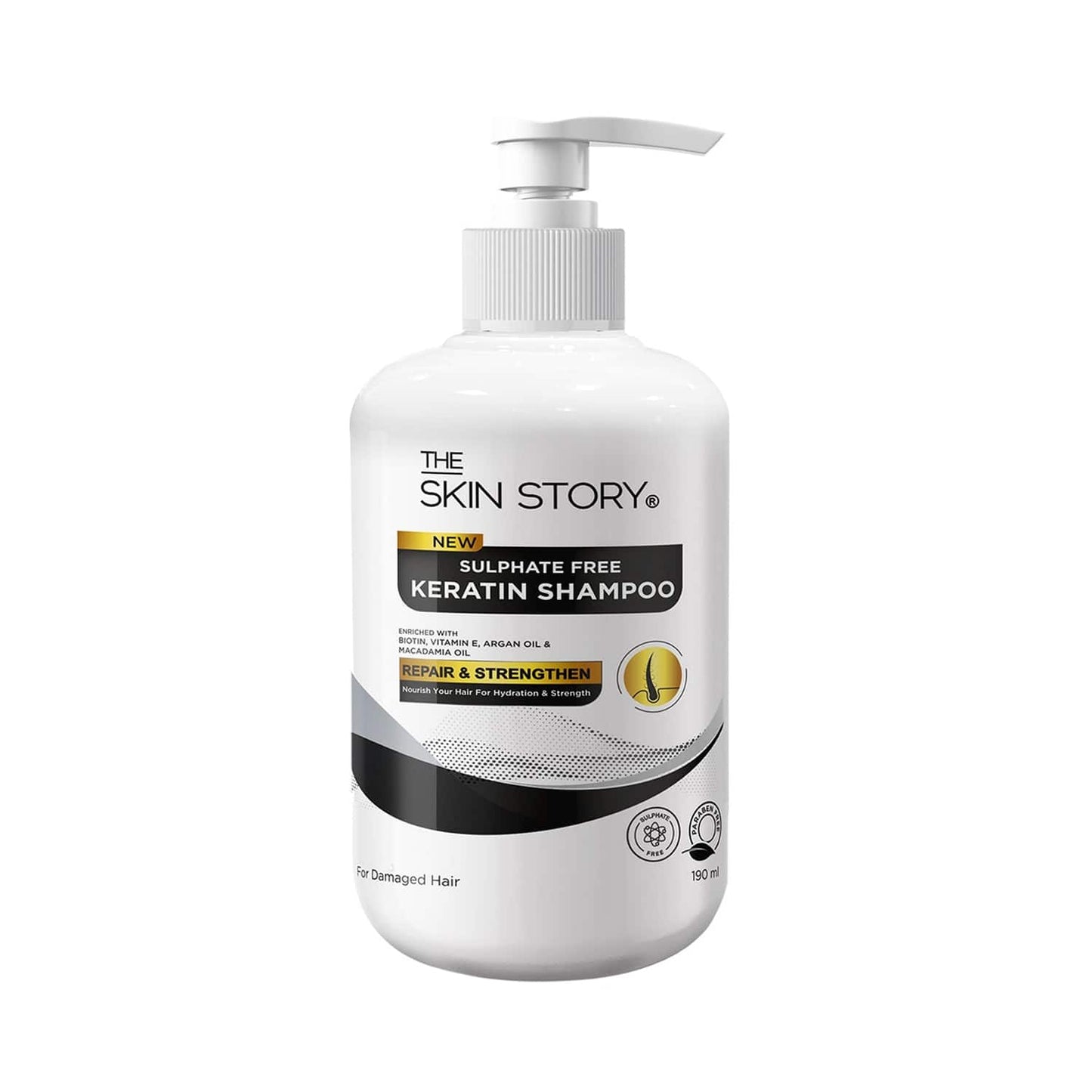 The Skin Story New Sulfate Free Keratin Shampoo (190ml)