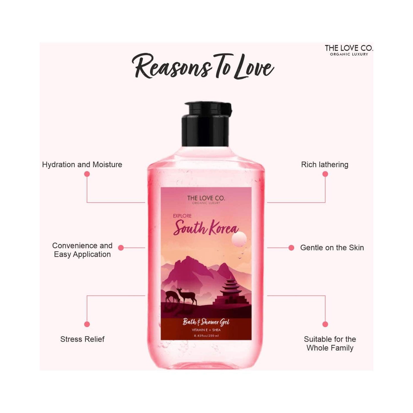 THE LOVE CO. South Korea Body and Shower Gel (250ml)