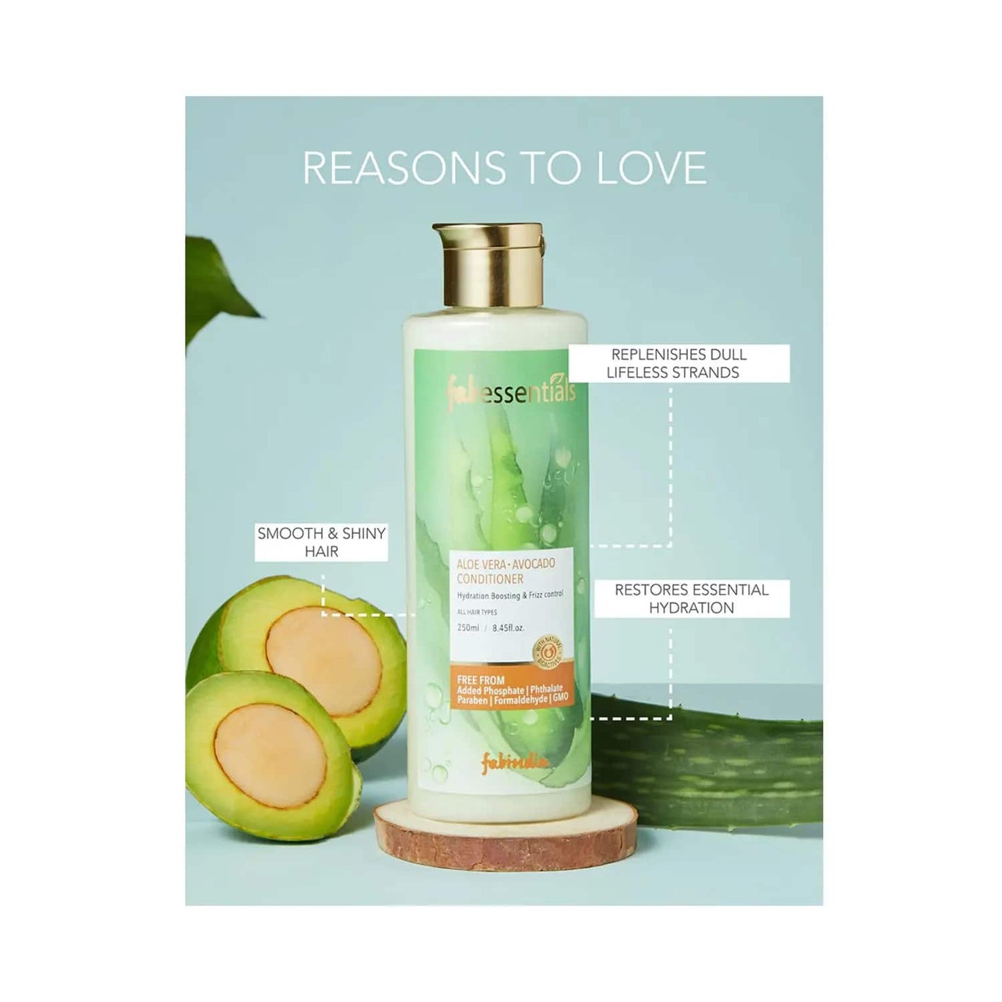 Fabessentials by Fabindia Aloe Vera Avocado Conditioner (250ml)