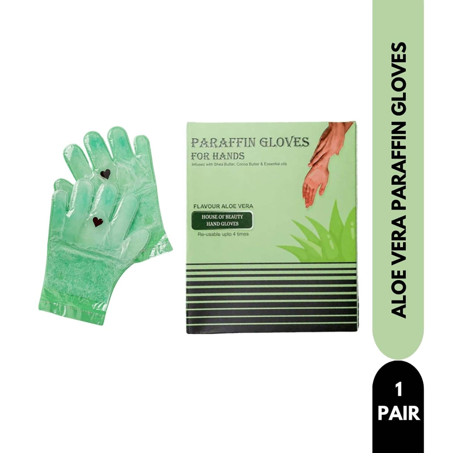 House of Beauty Lavender Paraffin Hand Gloves-At Home Manicure For Soft, Smooth Hands (1 Pair)