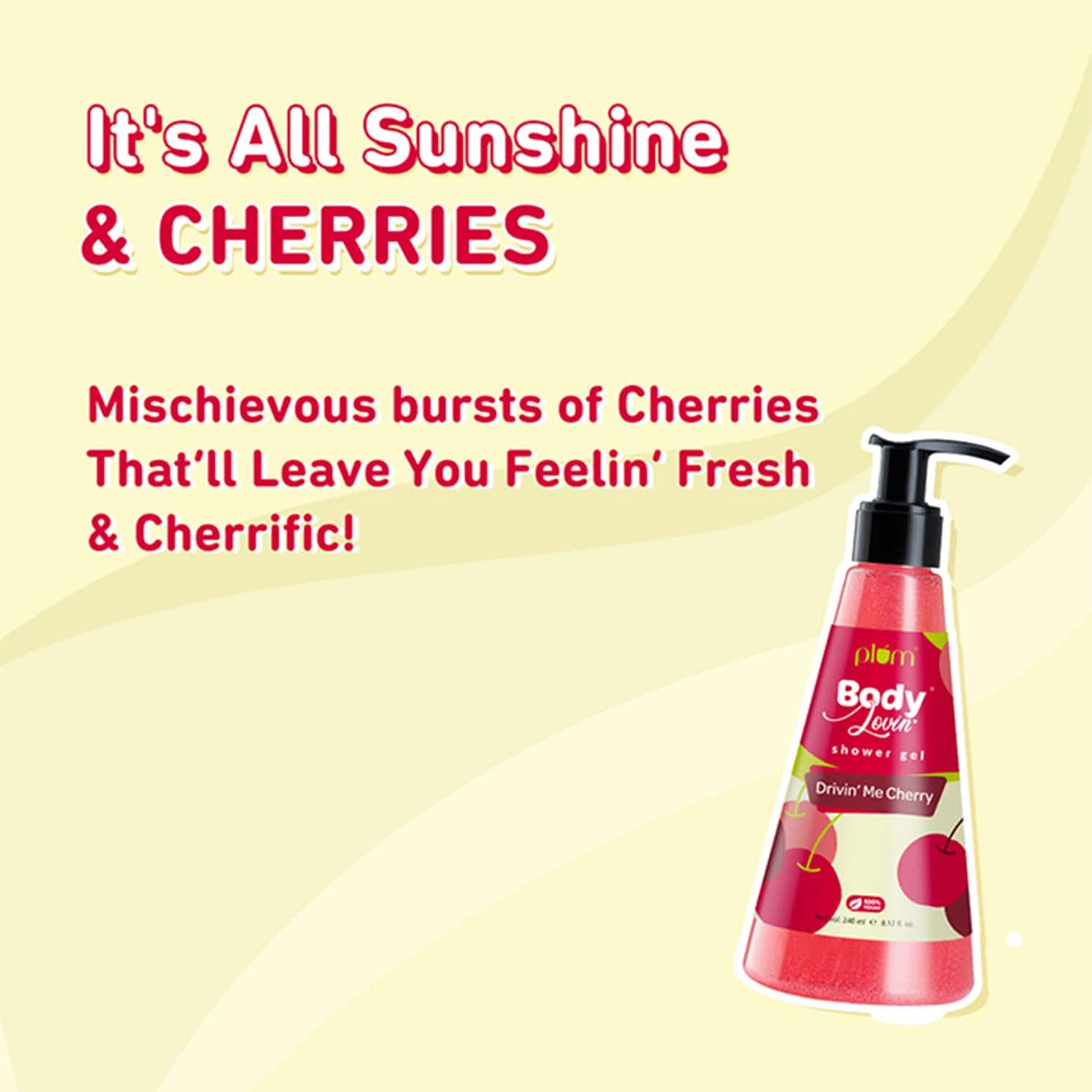 Plum Bodylovin' Drivin' Me Cherry Shower Gel - (240ml)