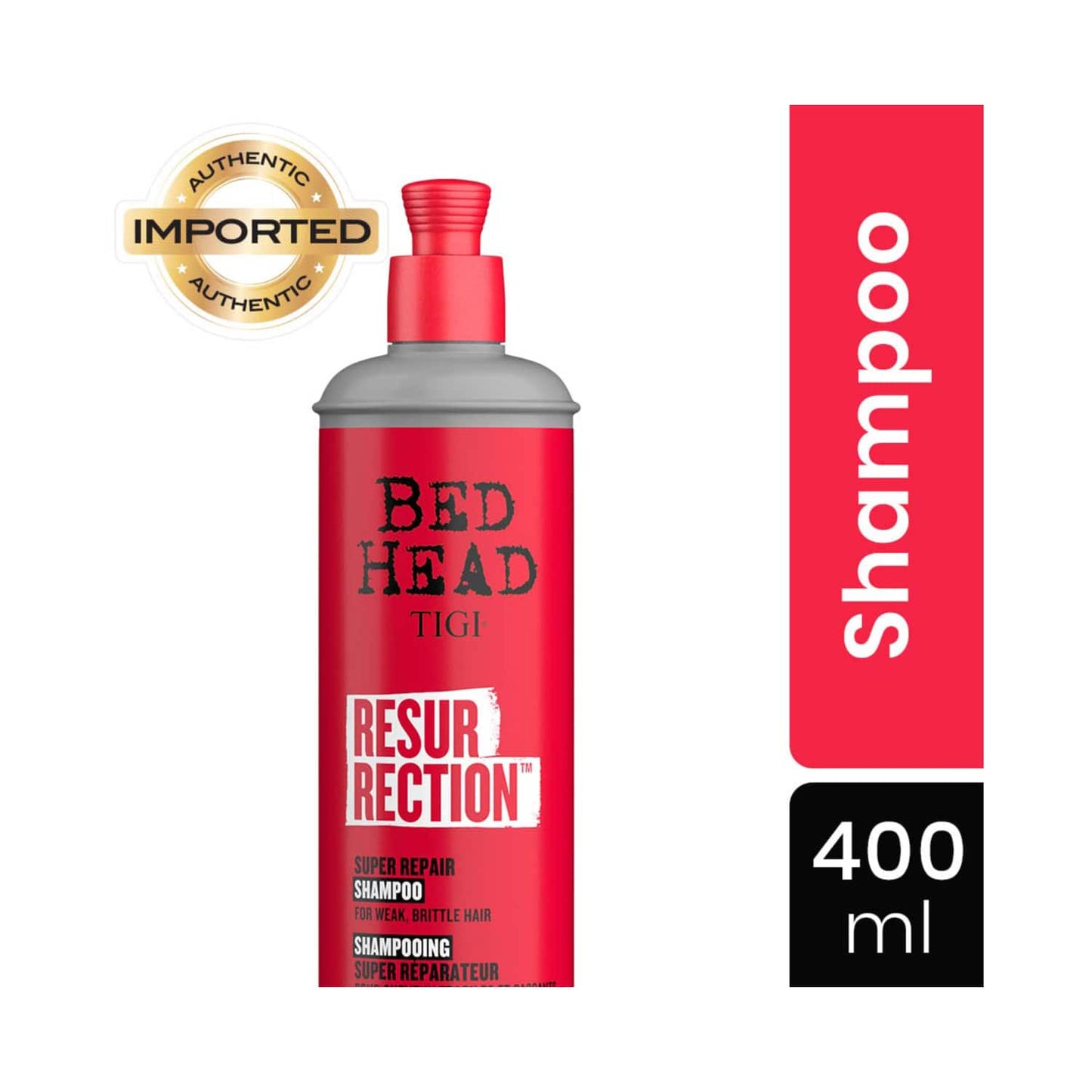 TIGI Bed Head Resurrection Super Repair Shampoo For Weak And Brittle Hair (400ml)