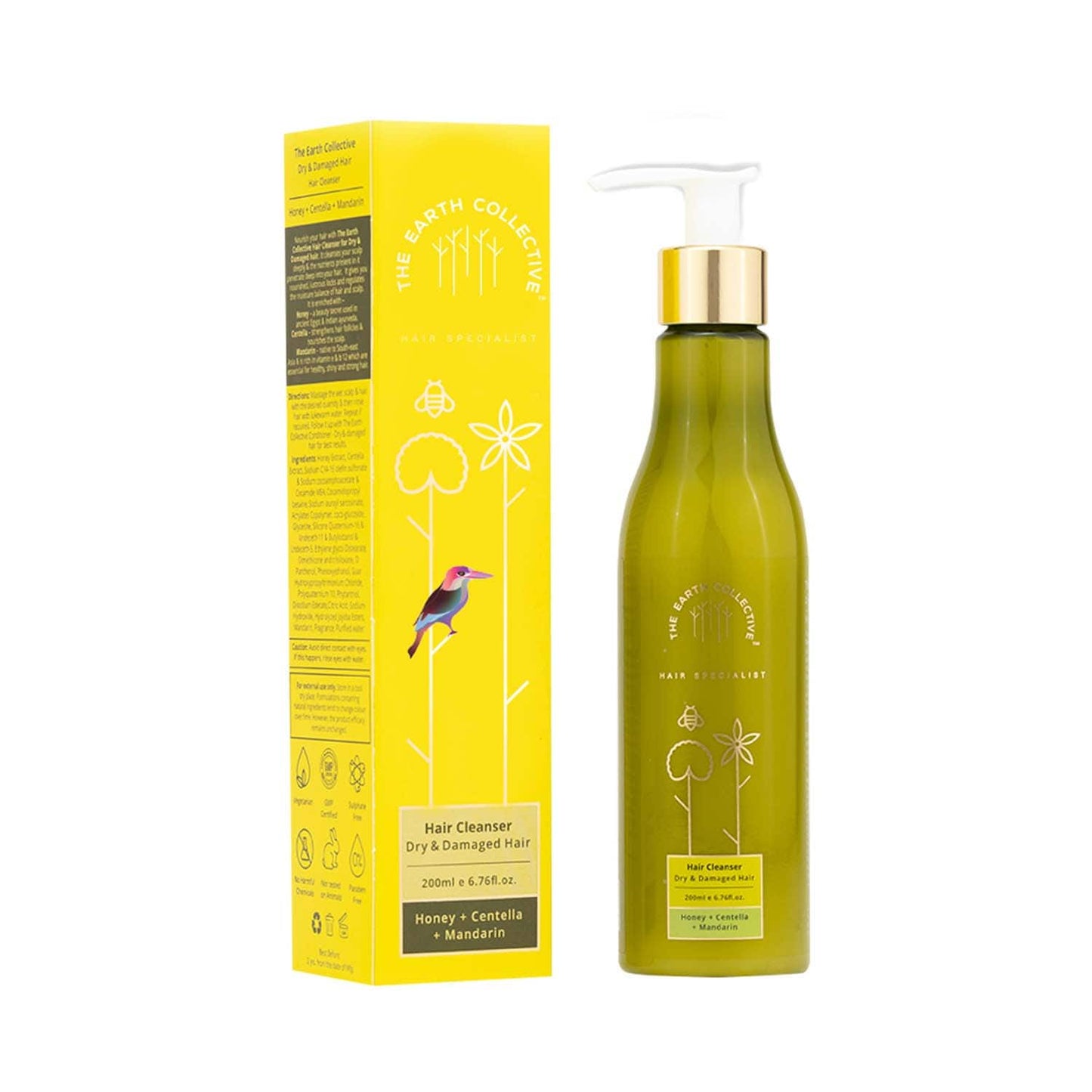 The Earth Collective Hair Cleanser For Dry & Damaged (200 ml)