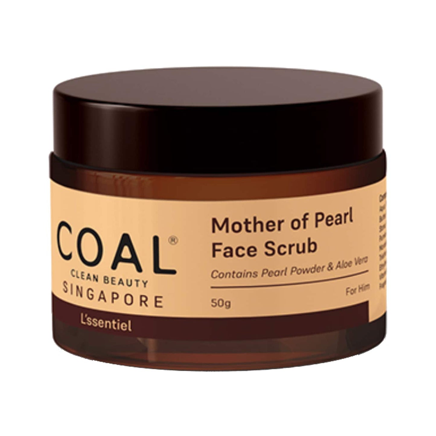 COAL CLEAN BEAUTY Mother of Pearl Face Scrub For Him (50g)