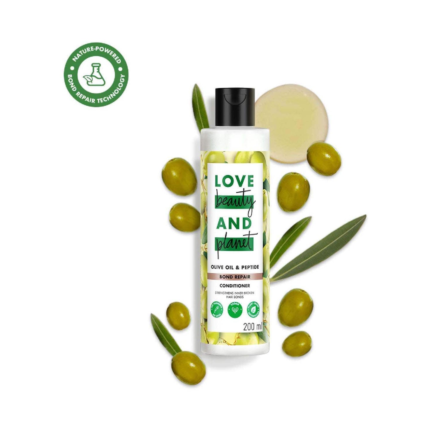 Love Beauty & Planet Bond Repair Conditioner with Olive Oil & Peptide for Damanged Hair (200 ml)