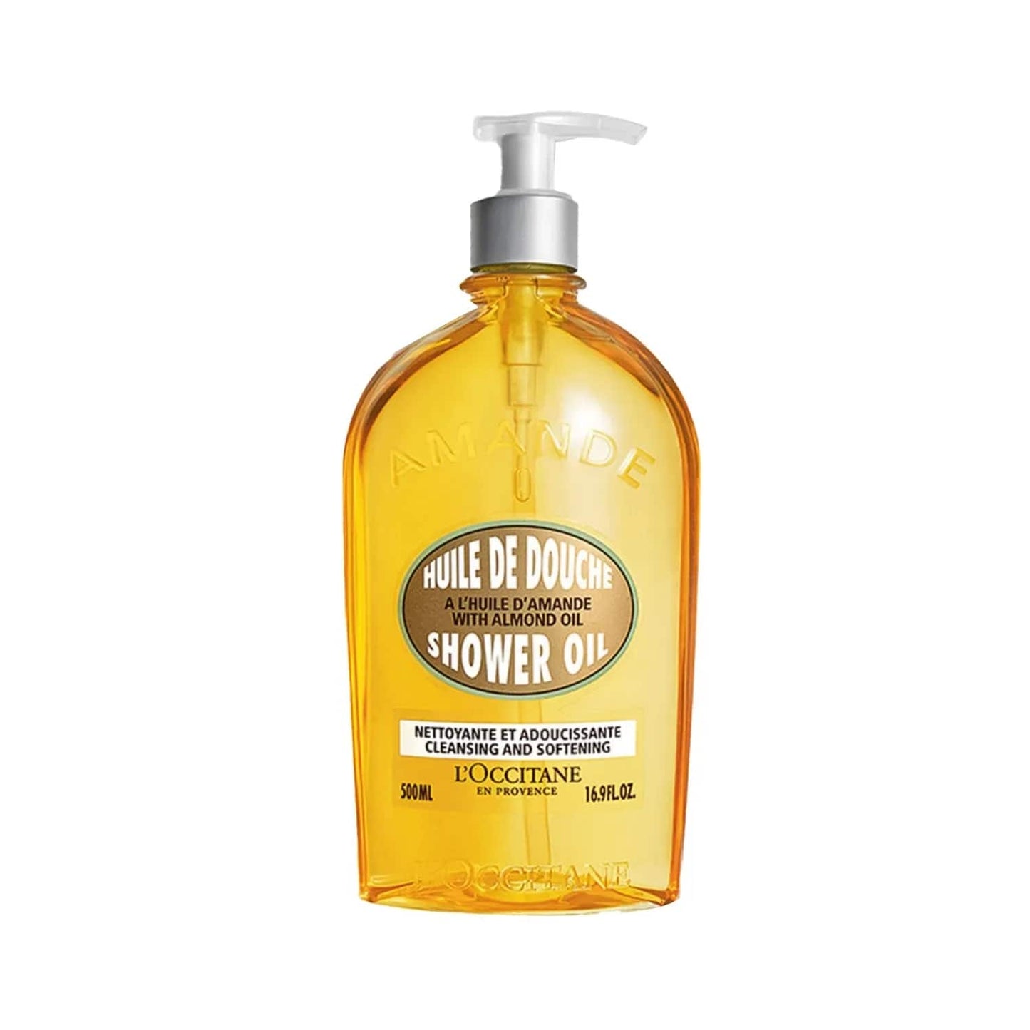 L'Occitane Almond Shower Oil Duo - Almond Shower Oil (500 ml) & Almond Shower Oil (75 ml)