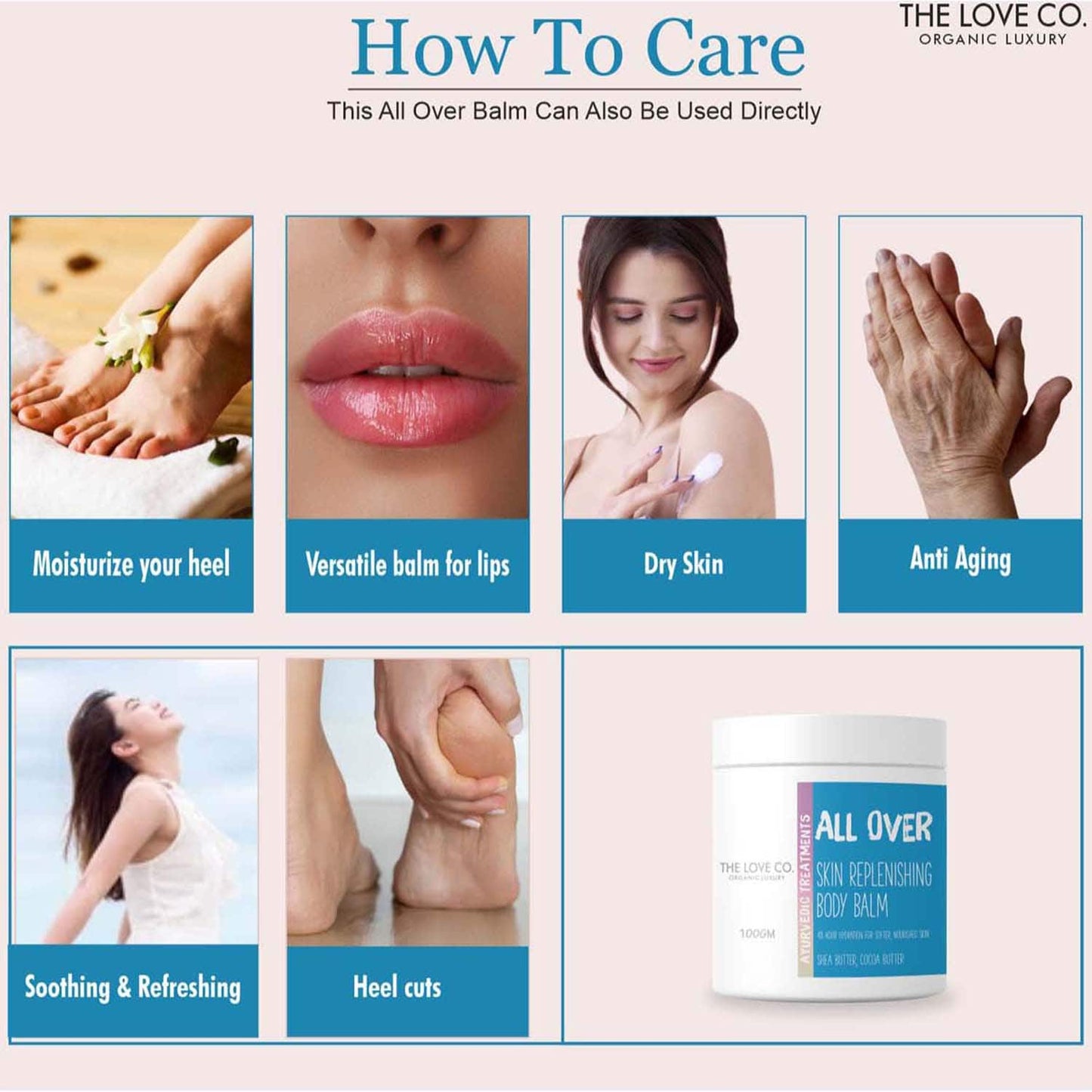 THE LOVE CO. All Over Skin Replenishing Body Balm (100g)