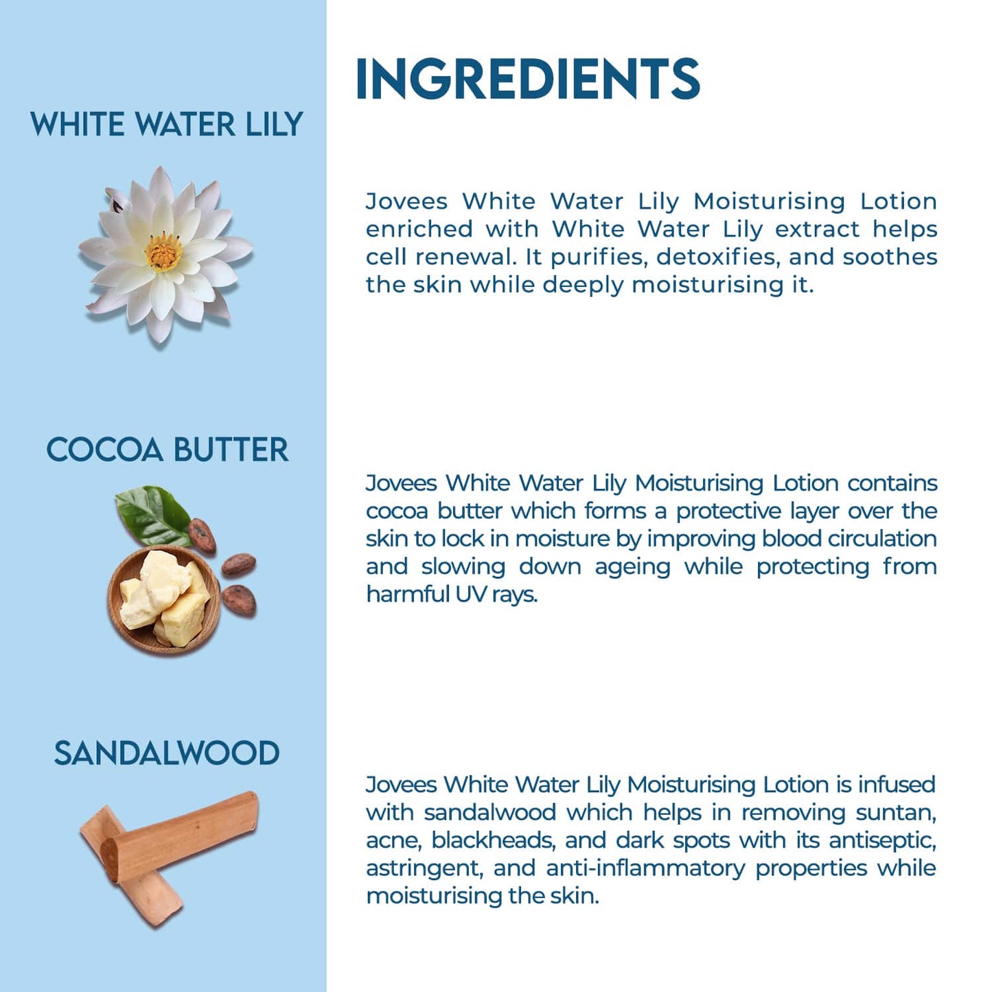 Jovees White Water Lily Moisturizing Lotion (100ml)