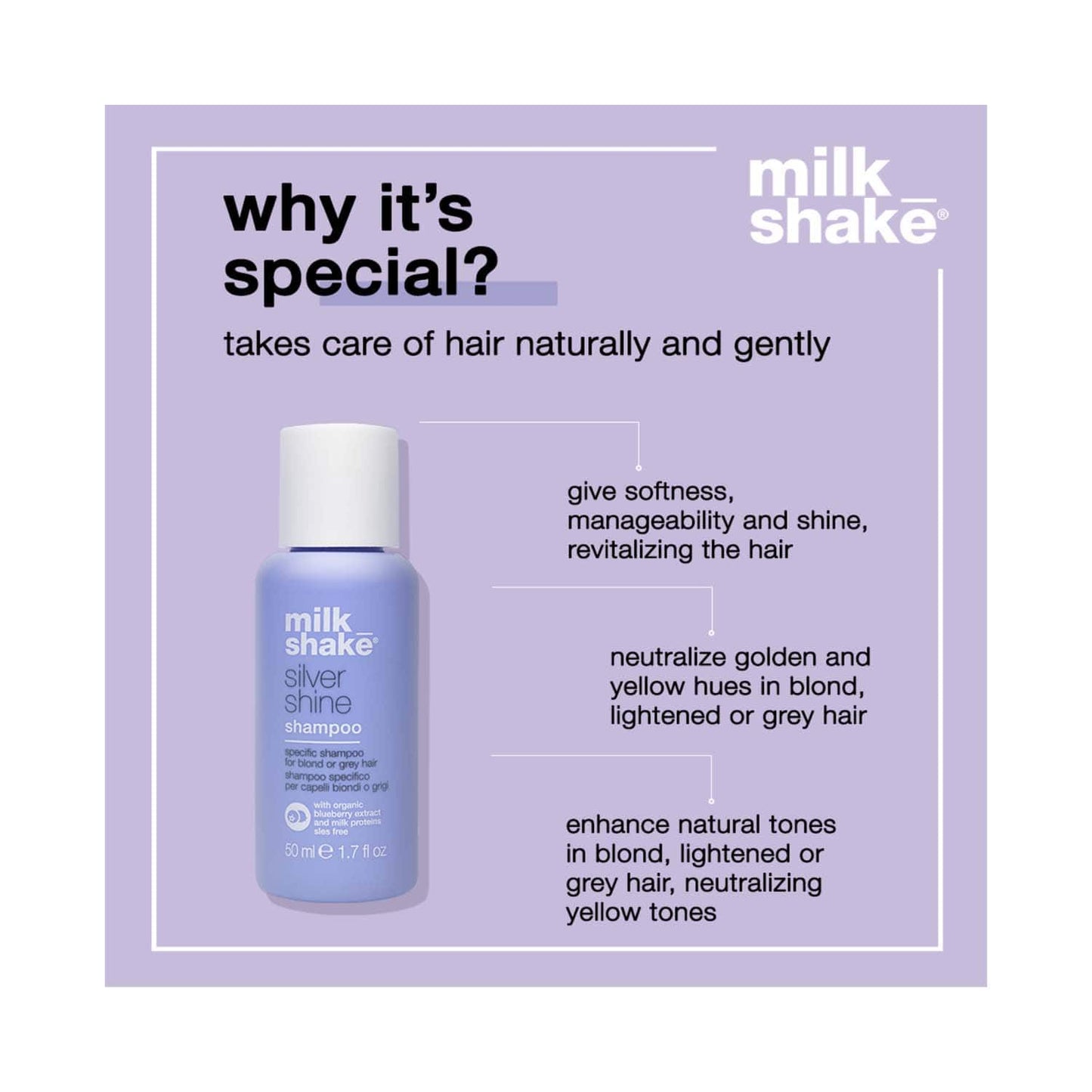 Milk Shake Silver Shine Shampoo (50ml)