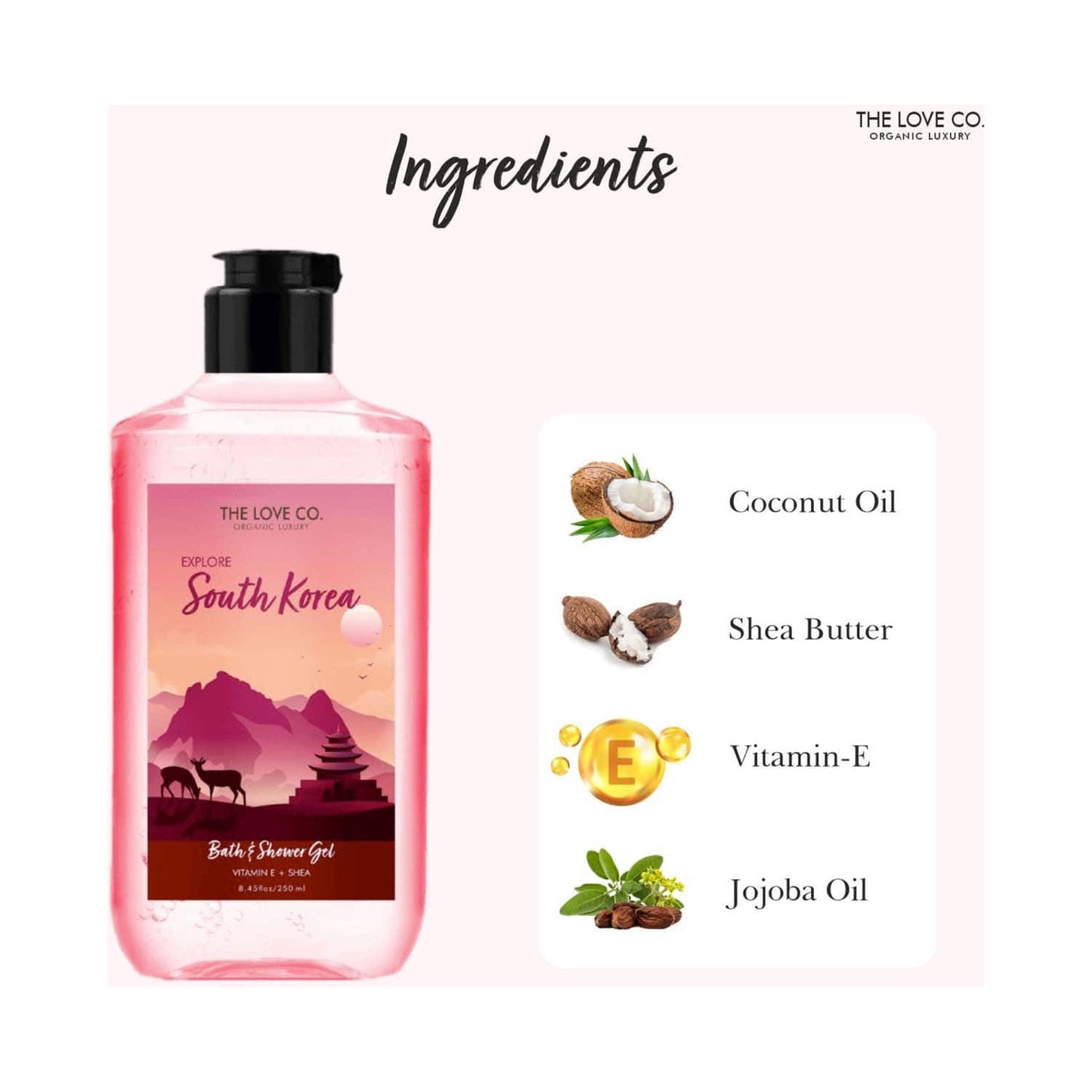 THE LOVE CO. South Korea Body and Shower Gel (250ml)