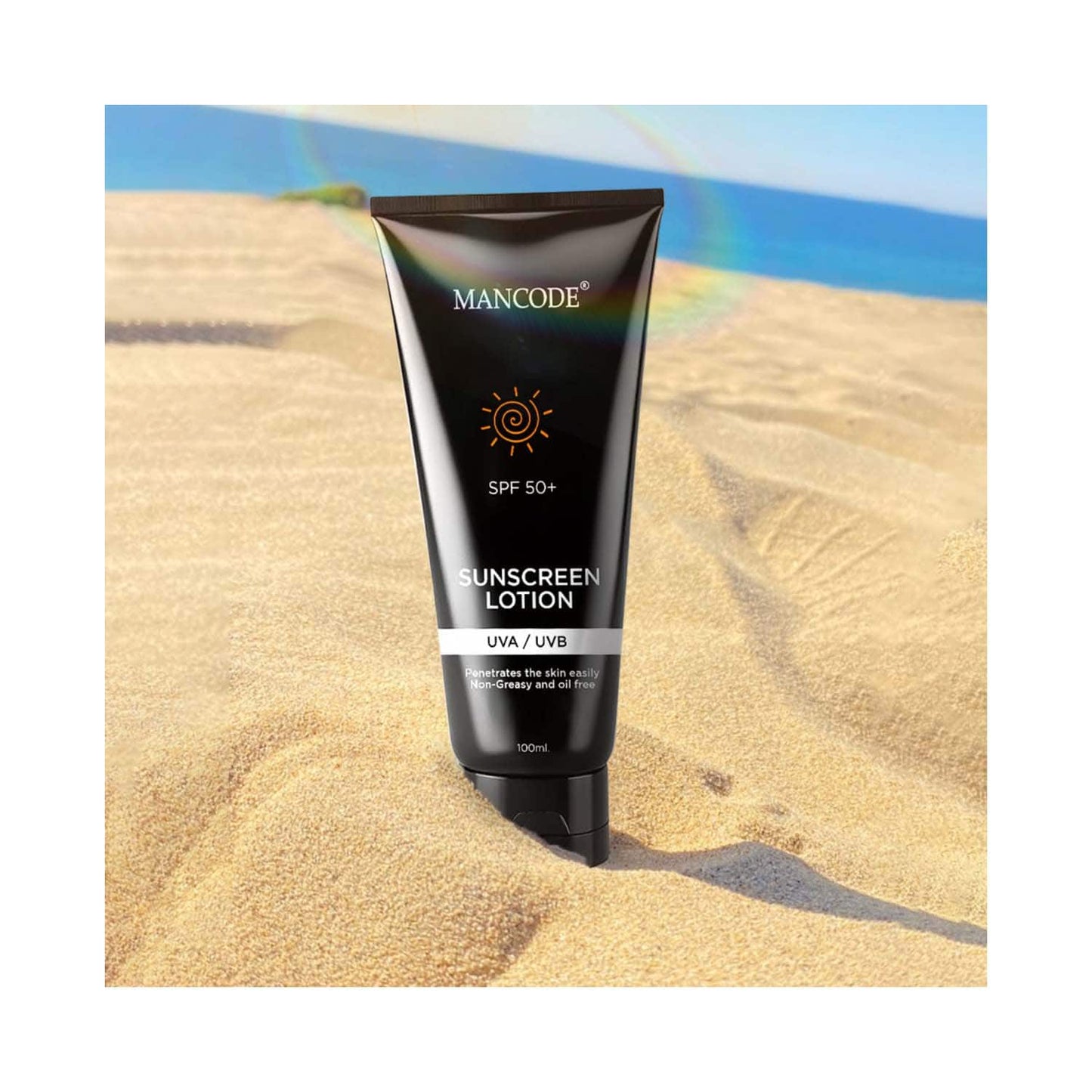 Mancode SPF 50+ Sunscreen Lotion (100 ml)