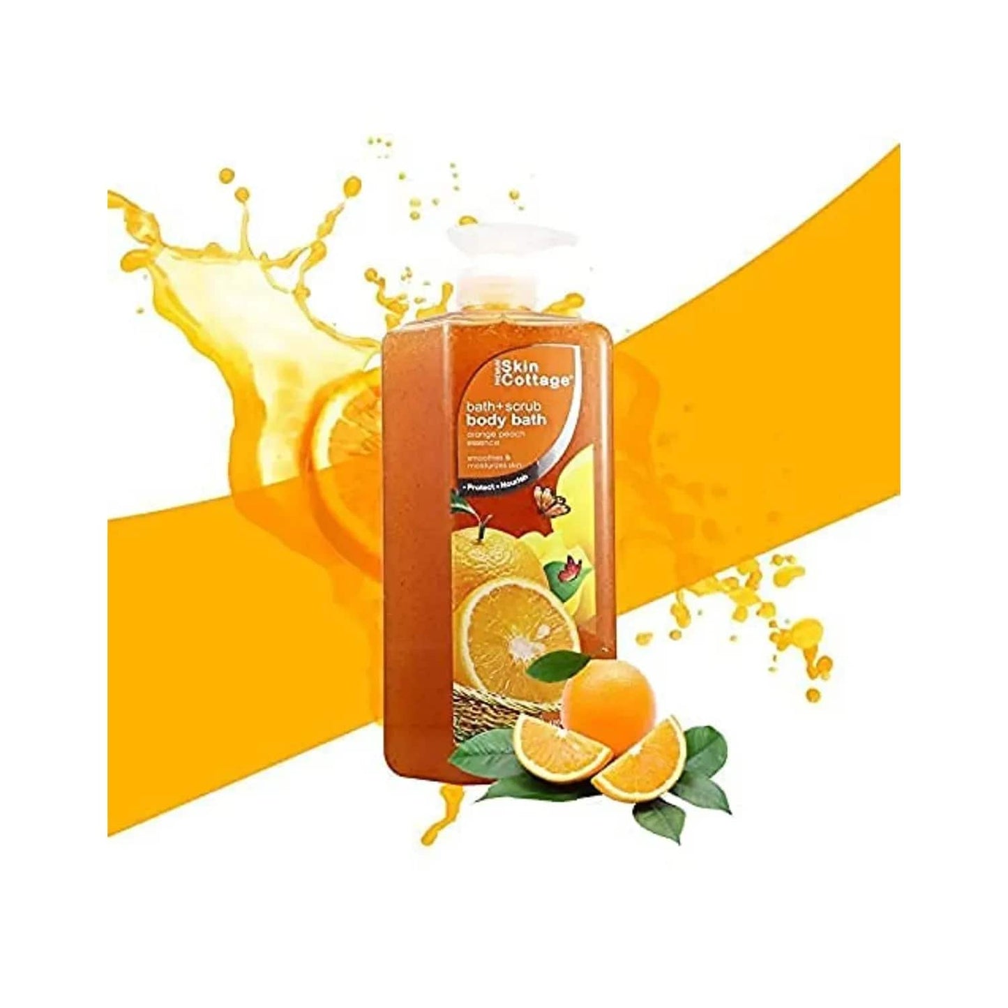 SKIN COTTAGE Orange Peach Body Bath + Scrub (1000ml)