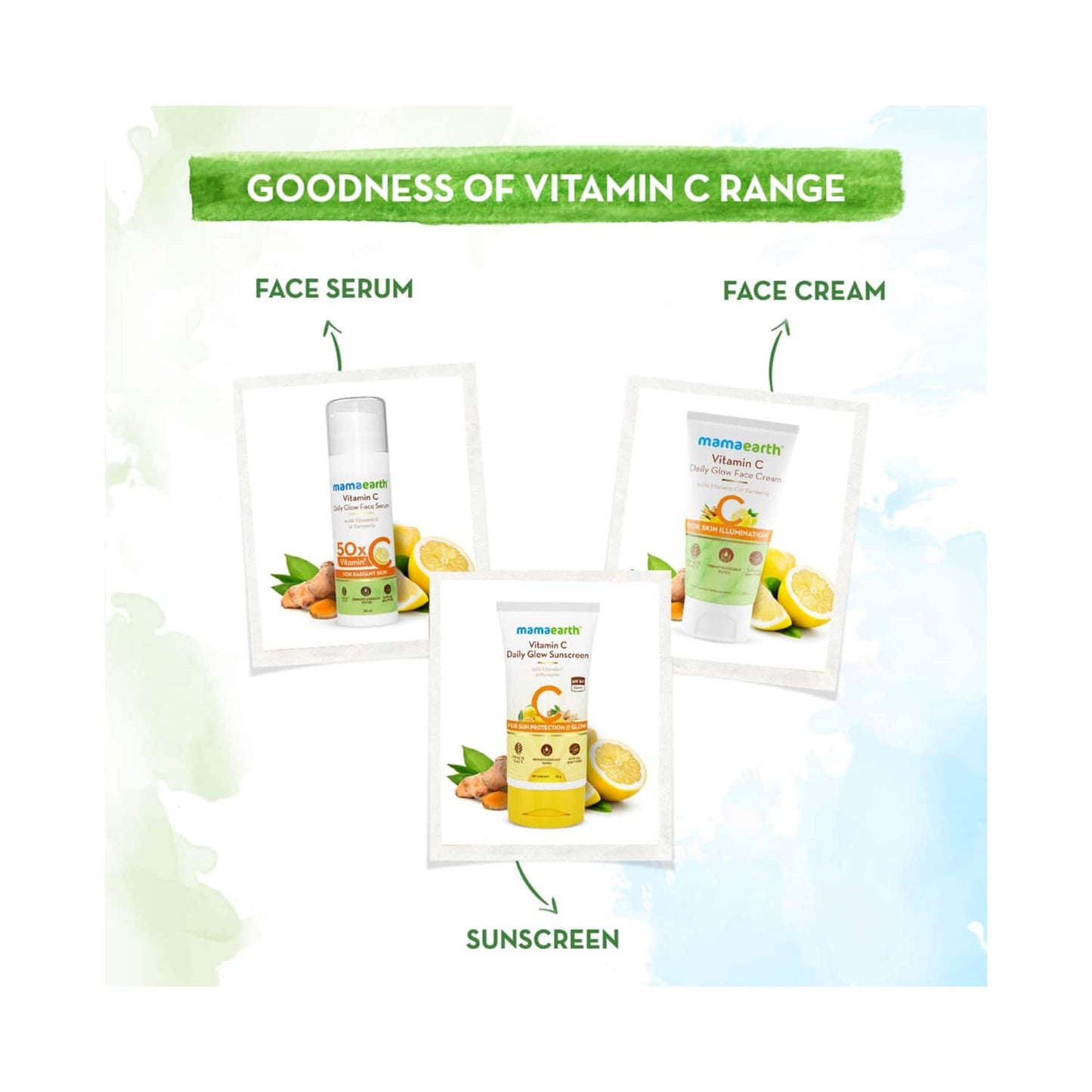 Mamaearth Vitamin C Daily Glow Sunscreen SPF 50 PA++ (50g)