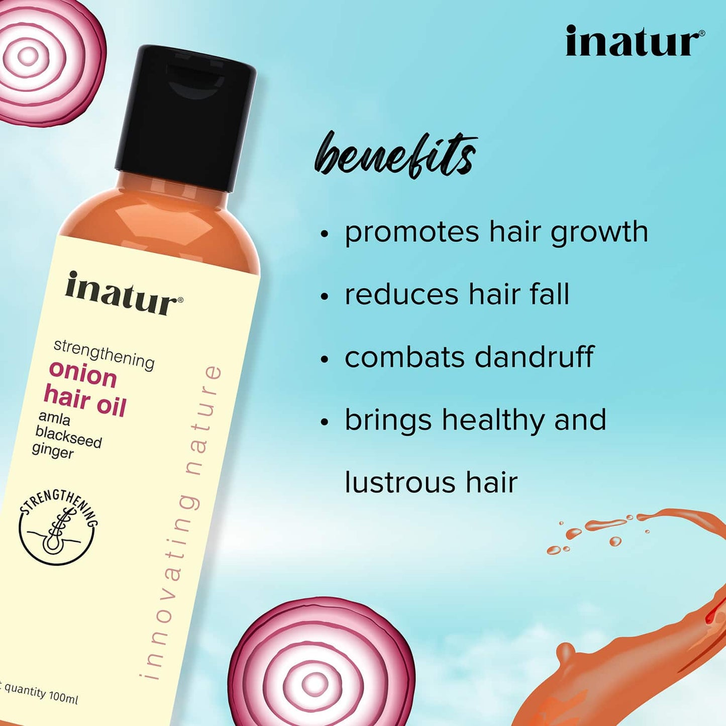 Inatur Onion Hair Oil (100ml)
