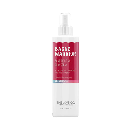 THE LOVE CO. Bacne Warrior Acne Fighting Body Spray With 02% Salicylic Acid + Niacinamide (100ml)