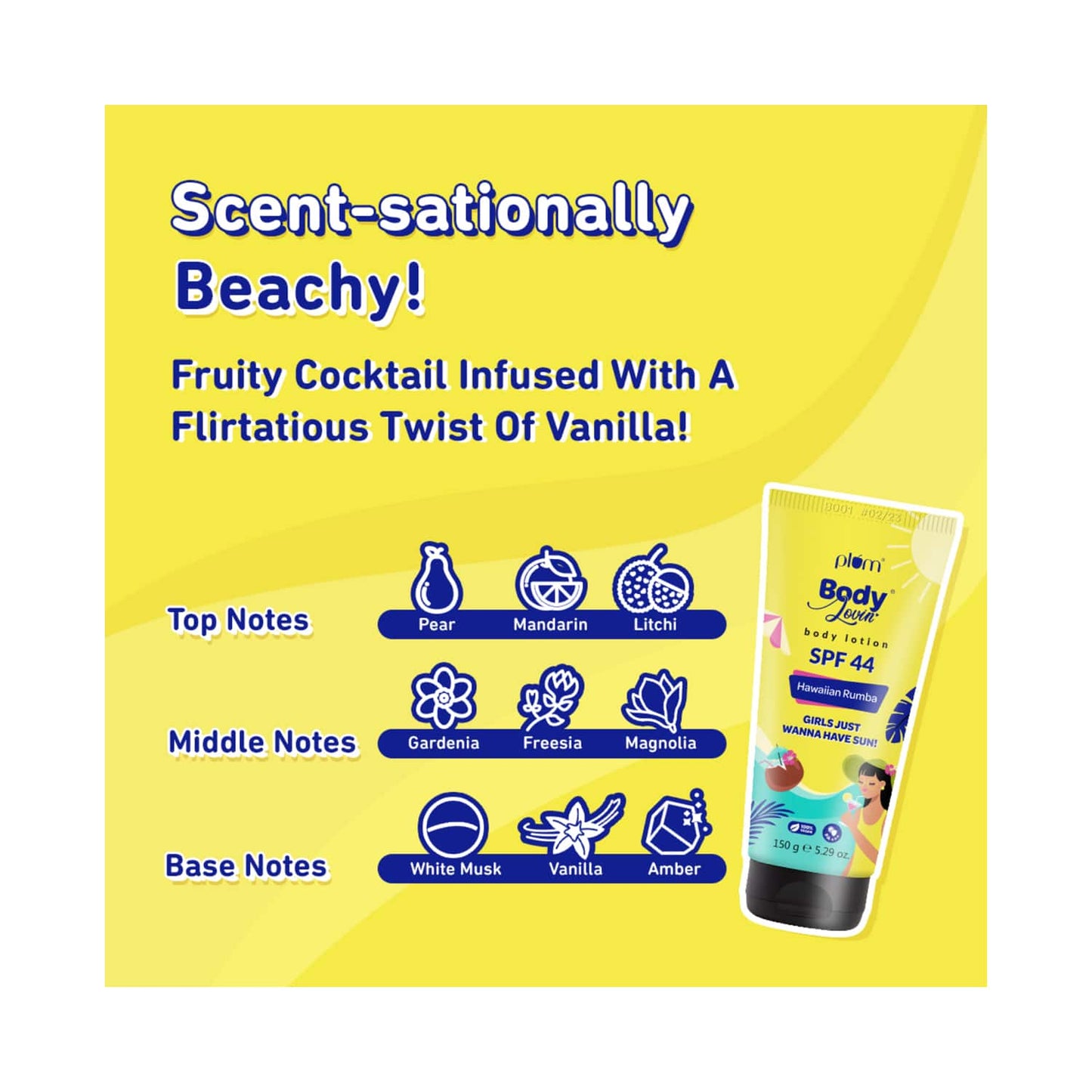 Plum BodyLovin' Hawaiian Rumba Body Sunscreen with SPF 44 PA+++ (150g)