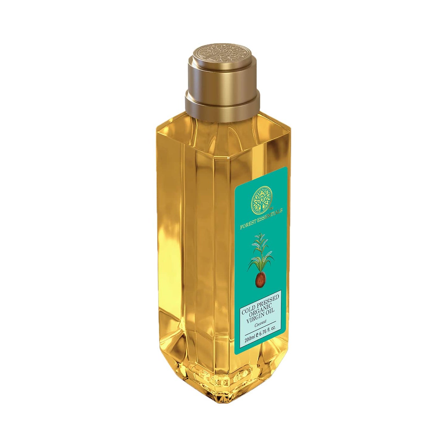 Forest Essentials Organic Coconut Cold Pressed Virgin Oil (200ml)