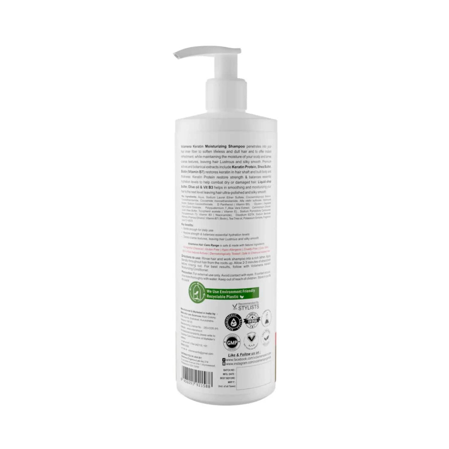 Volamena Keratin Moisturizing Shampoo (250ml)