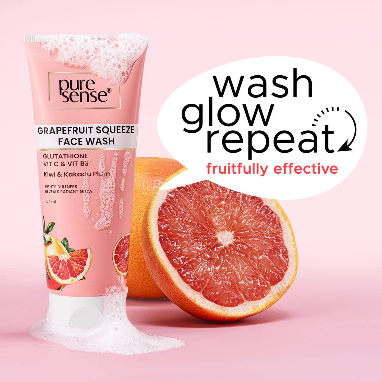 Pure Sense Grapefruit Squeeze Face Wash (100 ml)