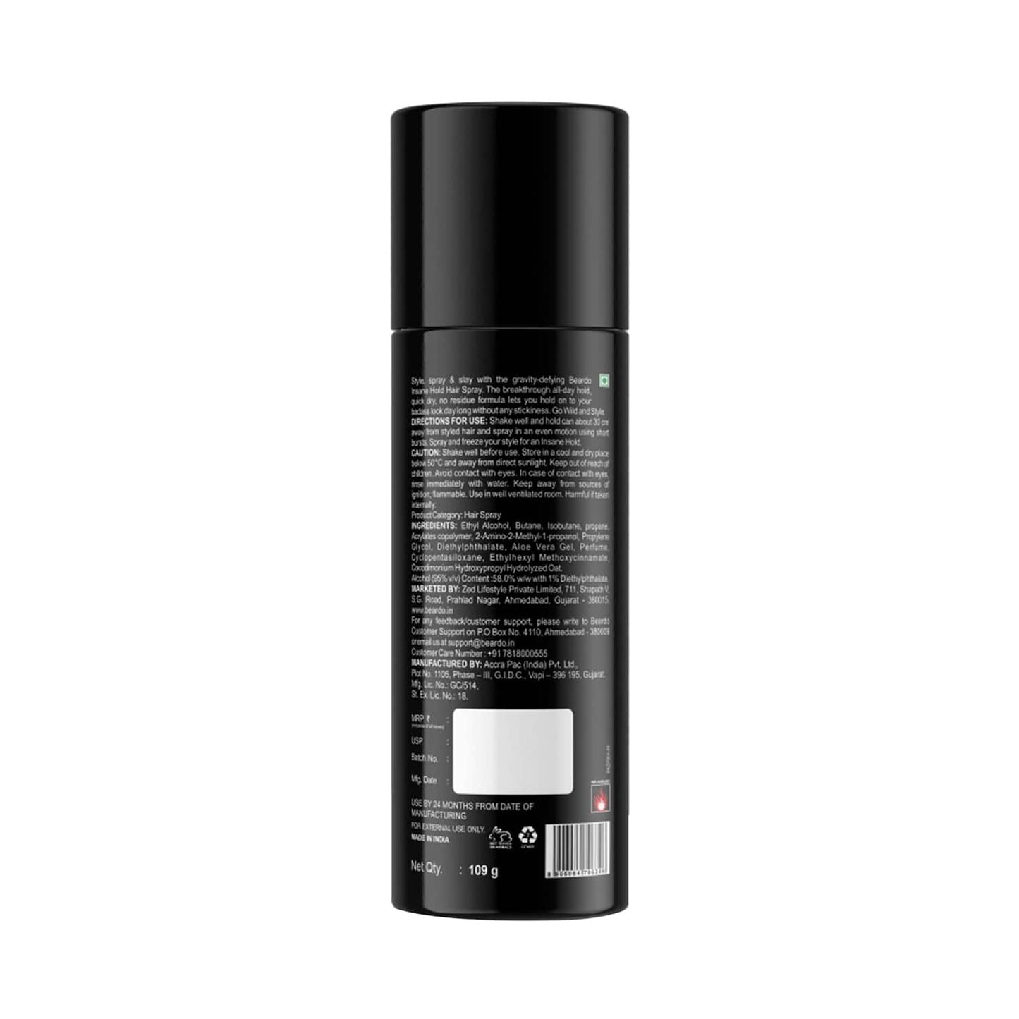 Beardo Insane Hold Hair Spray (150ml)