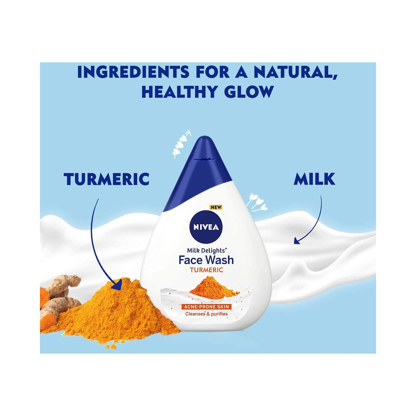 Nivea Milk Delights Turmeric Face Wash (50ml)