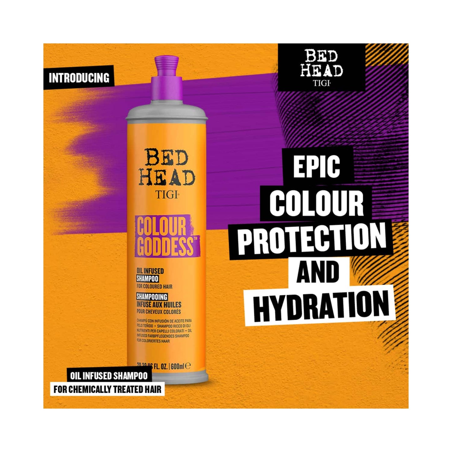 TIGI Bed Head Color Goddess Oil Infused Shampoo For Colored Hair (600ml)